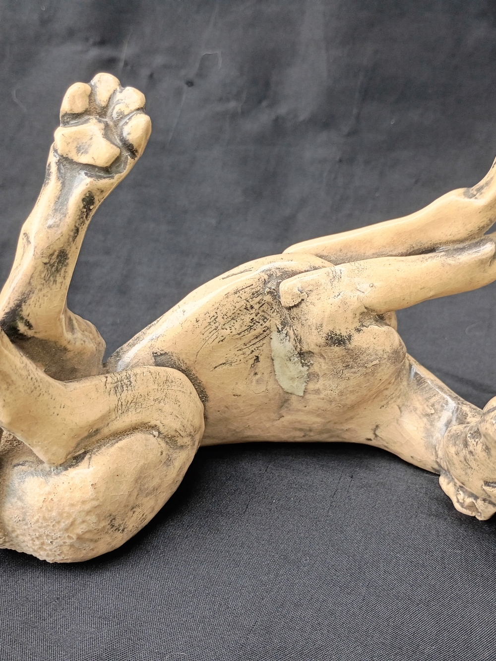 7" Sculpted Clay Artist Made Sarah Regan Snavely Greyhound Dog